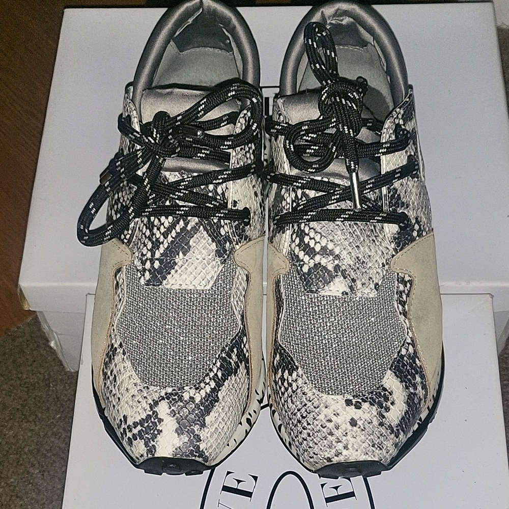 Steve Madden Natural Snakeskin  Sneakers